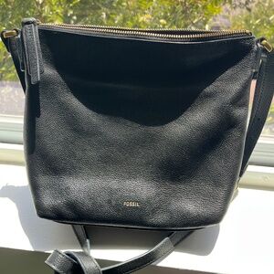 Fossil Black Leather Purse